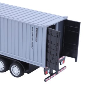 1: 48 Alloy Container Truck Model Toy, High Simulation Detachable Container Children Vehicle Car Toys Sportinggoods Electric Toys, Electronic Pets, Sound Toys(Grey£©