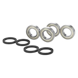 Front Wheel Bearing 4 Pcs with Seal for Yamaha Kodiak 400 450, Grizzly 350 450, Big Bear 2WD/4WD, Bruin 350, Replace #93306-006Y2-00