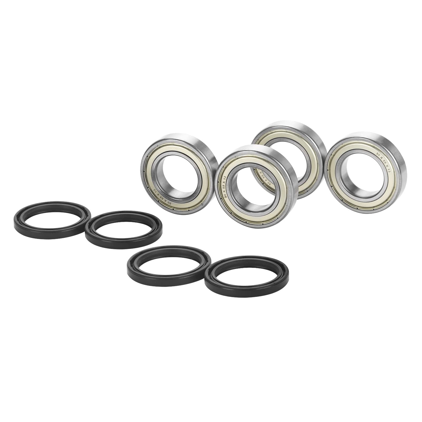 Front Wheel Bearing 4 Pcs with Seal for Yamaha Kodiak 400 450, Grizzly 350 450, Big Bear 2WD/4WD, Bruin 350, Replace #93306-006Y2-00