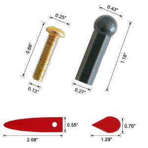 Hooomyai Prize Wheel Pegs & Red Pointer Replacement Kit Spinning Wheel Replacement for Trade Show Carnival Party Pub