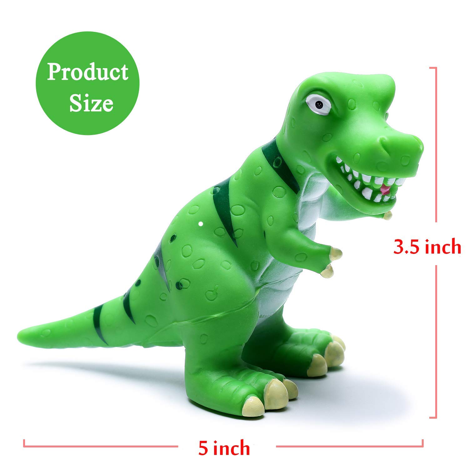 12Pcs No Hole Dinosaur Bath Toys& 6Pcs No Hole Dinosaur Bath Toys