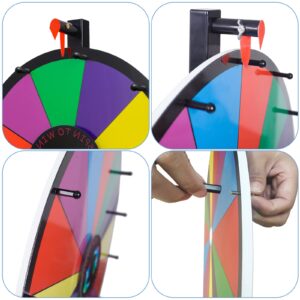 Hooomyai Prize Wheel Pegs & Red Pointer Replacement Kit Spinning Wheel Replacement for Trade Show Carnival Party Pub