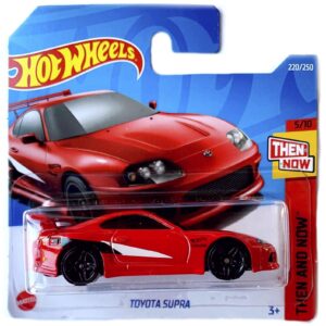 hot wheels 2022 - toyota supra - red - then and now - 5/10