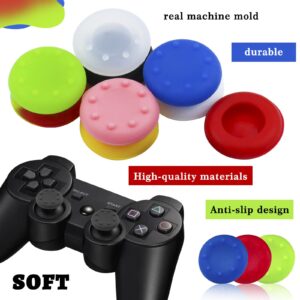 BeautyMood 40pcs Colorful Thumb Grips Silicone Analog Controller Joystick Thumb Stick Grips Caps Cover ​for PS2, PS3, PS4, PS5, Xbox 360, Xbox One, Xbox Series X/S Controller