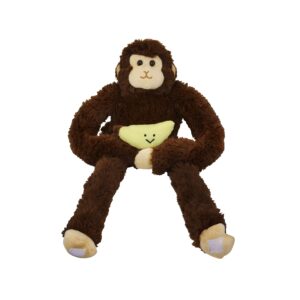 staymore monkey stuffed animals - hanging monkey stuffed animal with hands and feet - soft stuffed monkey for boys & girls - décor item for jungle & safari theme - 23-inch (coco)