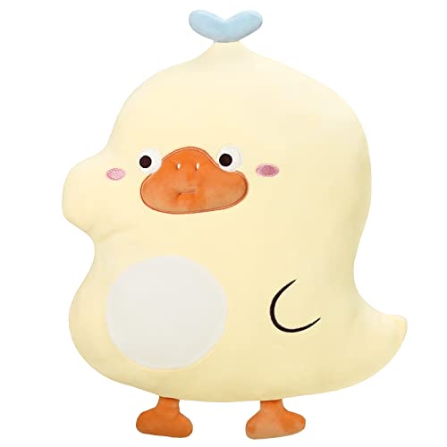 Cartoon Stuffed Animal Plush Pillow - 17.8Inch Cute Duck Plush Pillow Toys Soft and Comfortable Goose Plush Cushion Multipurpose Design for Bedroom Sofa Car Office Decoration Gift