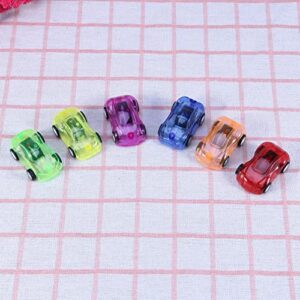 jojofuny 24pcs Color Random Pull and Boy Toys Car Children Transparent Gifts Mini Back Vehicle Push