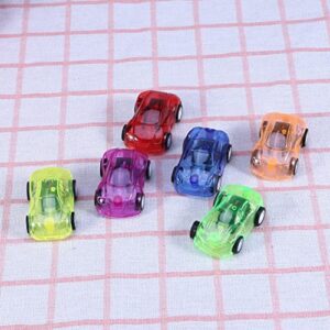 jojofuny 24pcs Color Random Pull and Boy Toys Car Children Transparent Gifts Mini Back Vehicle Push