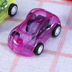 jojofuny 24pcs Color Random Pull and Boy Toys Car Children Transparent Gifts Mini Back Vehicle Push