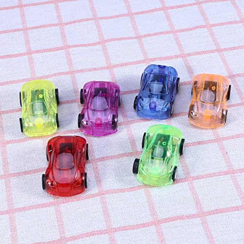 jojofuny 24pcs Color Random Pull and Boy Toys Car Children Transparent Gifts Mini Back Vehicle Push