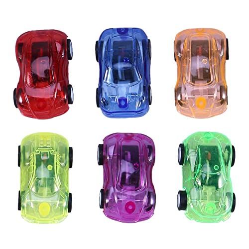 jojofuny 24pcs Color Random Pull and Boy Toys Car Children Transparent Gifts Mini Back Vehicle Push