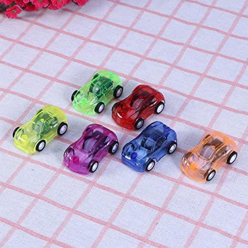 jojofuny 24pcs Color Random Pull and Boy Toys Car Children Transparent Gifts Mini Back Vehicle Push