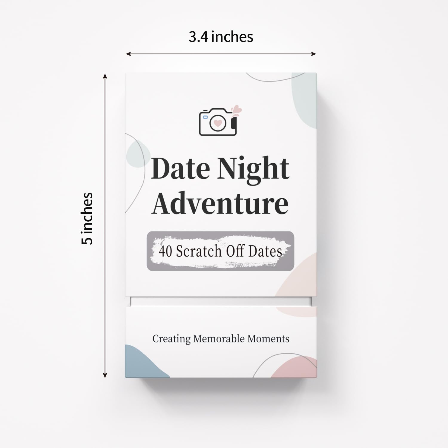 Tryuunion 40 Date Ideas Card Games for Couples Date Night - Unique Date Deck Scratch Off Cards, Gifts for Boyfriend - Romantic Newlywed and Wedding Anniversary Couples Gifts for Him and Her