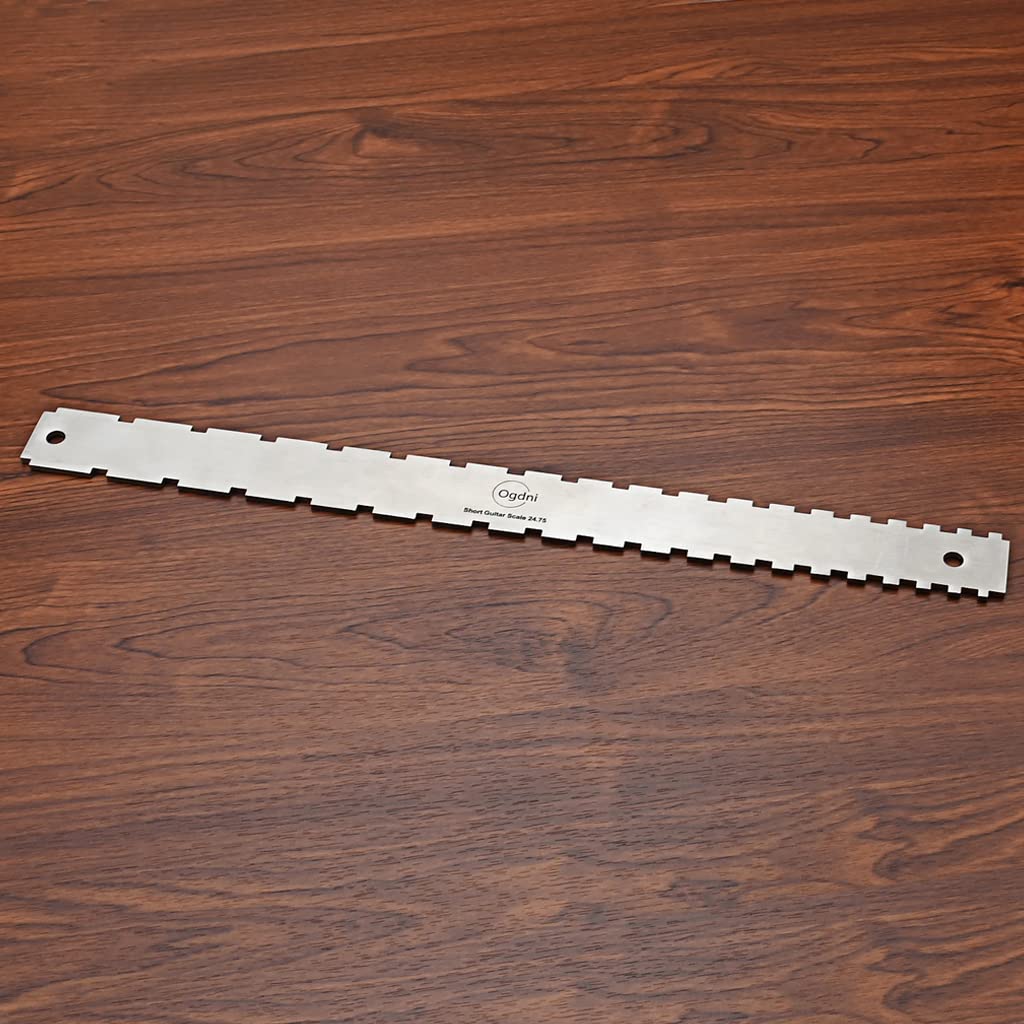 Ogdni Guitar Neck Notched Straight Edge Guitar Notched Neck Straight Edge Luthiers Tool for Gibson Fender Guitar