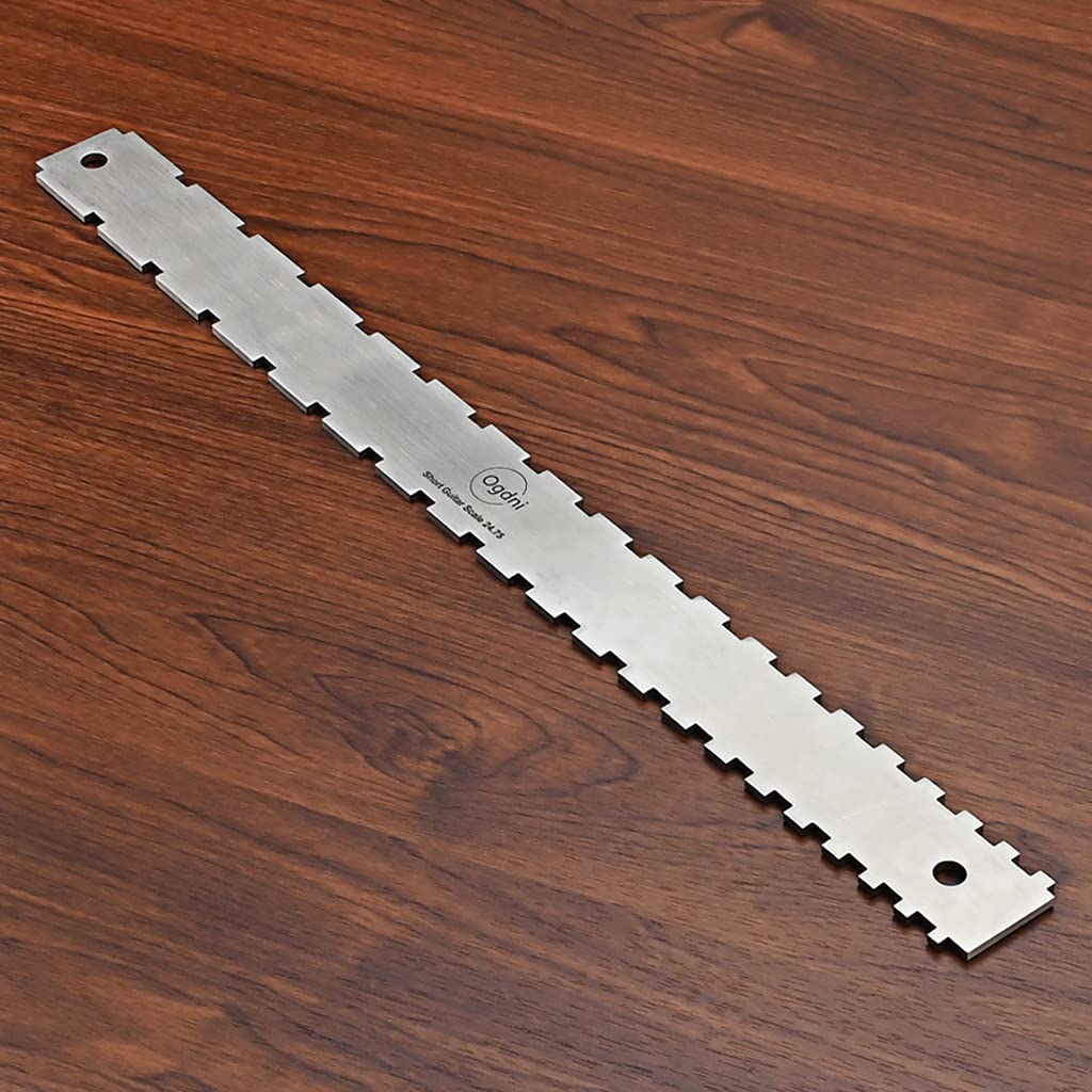 Ogdni Guitar Neck Notched Straight Edge Guitar Notched Neck Straight Edge Luthiers Tool for Gibson Fender Guitar