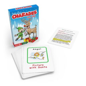 Arizona GameCo Santa Claus Charades, a Family Christmas Party Game for Kids Ages 6 and Up – No Reading is Required to Play – Perfect for Families, Stocking Stuffer