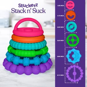 Silicone Stacking Rings Baby Toy | Soft Silicone Baby Stacking Teething Toys | Interactive and Fun Stacking Rings | Teeth Soothing Developmental Stacking Ring Toys for Babies Boy, Girl, Multicolor