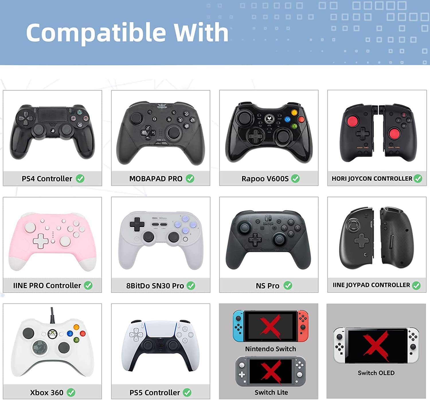 GeekShare Cute Thumb Grip Caps for PS5 Controller, Thumbsticks Cover Set Compatible with Switch Pro Controller and PS4 PS5 Controller, 4Pcs - Heart & Flower