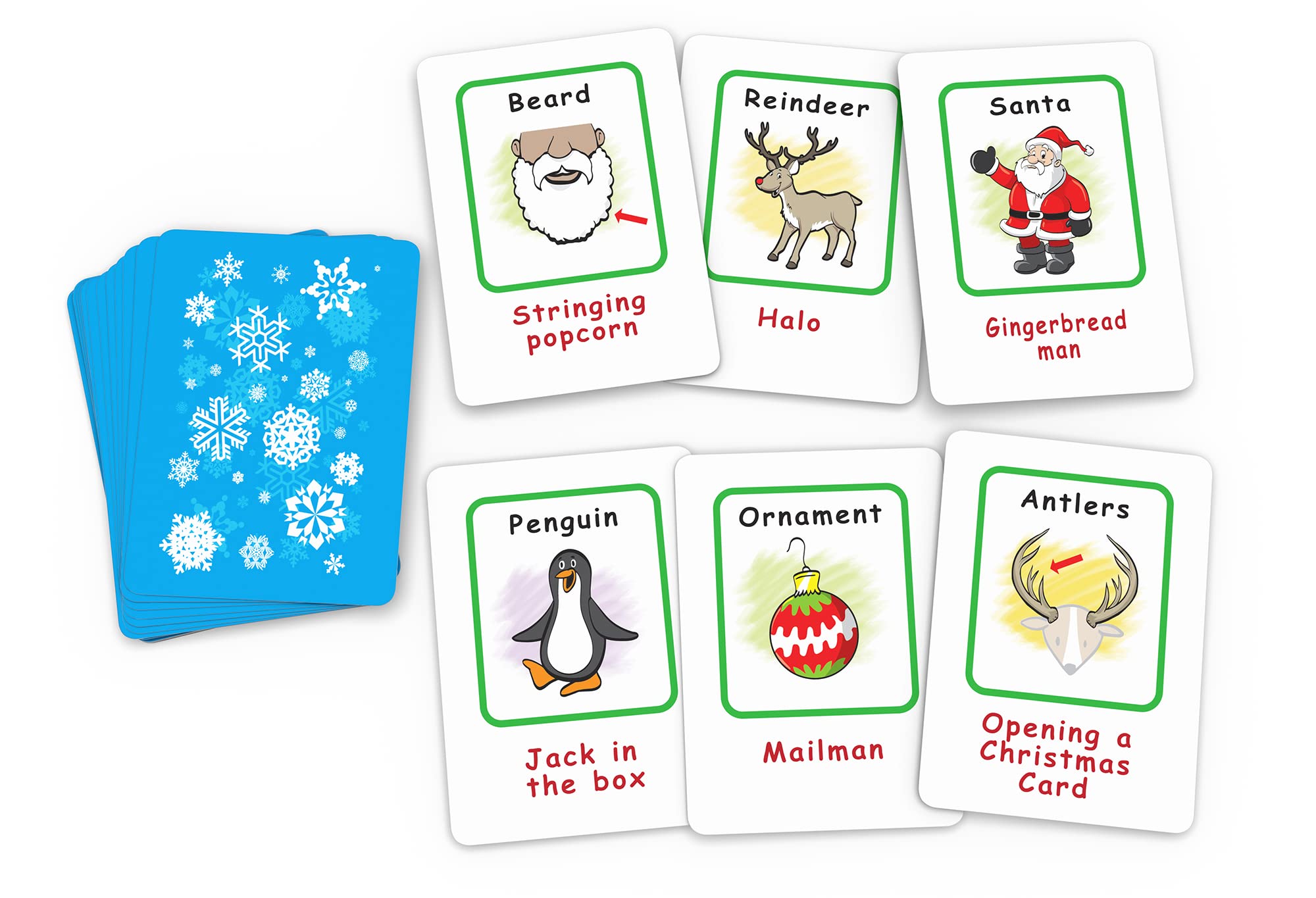 Arizona GameCo Santa Claus Charades, a Family Christmas Party Game for Kids Ages 6 and Up – No Reading is Required to Play – Perfect for Families, Stocking Stuffer