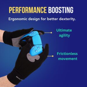 ONISSI Pro Gaming Gloves for Sweaty Hands | Sim Racing Gloves|Full Finger Gamer Gloves for Grip PS4/ PS5/Xbox/PC/VR/Sim Racer