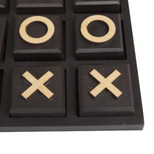 The Novogratz Modern Wood Game Set, SMALL SIZE, Black