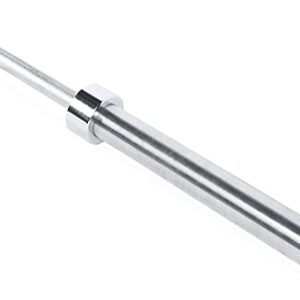 CAP Barbell Olympic 7 ft Bar 44 lb, 28mm Grip Diameter, Chrome - New Version (OBIS-85C)