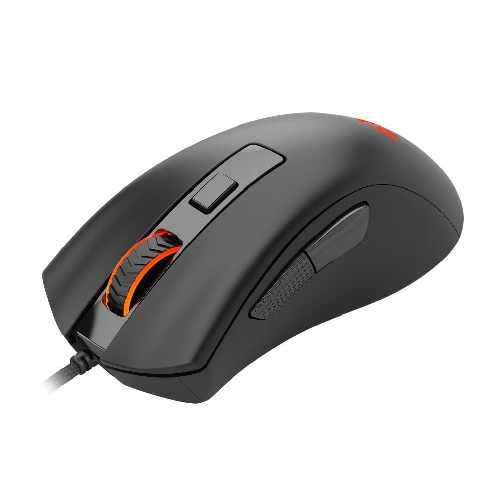 Redragon M993 RGB Gaming Mouse, 26,000 Max DPI Wired Optical Gamer Mouse with 6 Programmable Buttons & 5 Backlit Modes, Software Supports Keybinds & Backlit Customize