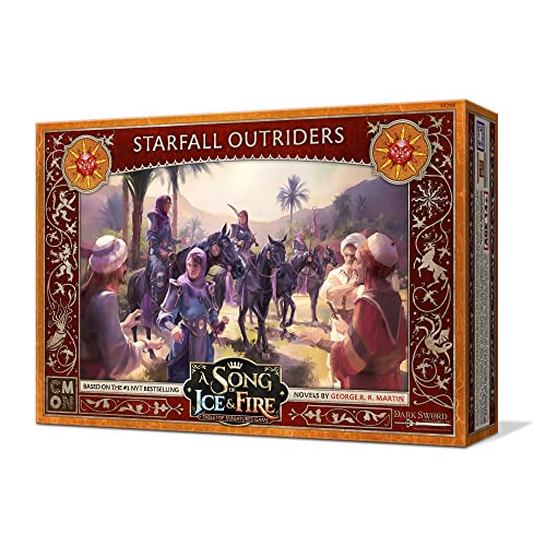 CMON A Song of Ice and Fire Tabletop Miniatures Game Sand Starfall Outriders Unit Box - Swift Cavalry of The Dornish Sands, Strategy Game for Adults, Ages 14+, 2+ Players, 45-60 Min Playtime, Made