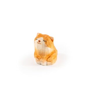 Islandoffer Wooden Carving Kitten Set (3 pcs)