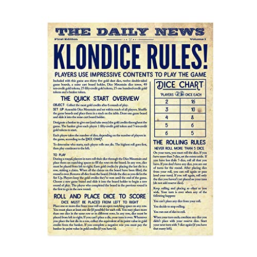 MindWare Klondice Game | Fun Dice Games for Family Game Night | Ages 8 and up 2-6 Players