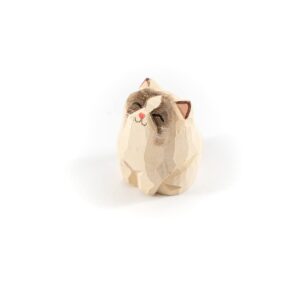 Islandoffer Wooden Carving Kitten Set (3 pcs)