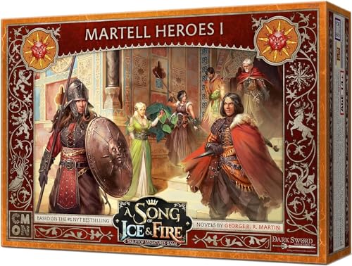 A Song of Ice and Fire Tabletop Miniatures Game Martell Heroes I Box Set (Multilingual Edition) - Strategy Game for Adults, Ages 14+, 2+ Players, 45-60 Minute Playtime, Made by CMON