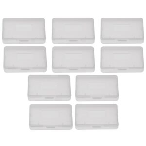 game case cartridge, 10pcs clear protective game cartridge case storage box transparent anti dust cover for nintendo game boy advance gba sp gbm, 2.56 x 1.57 x 0.31inch