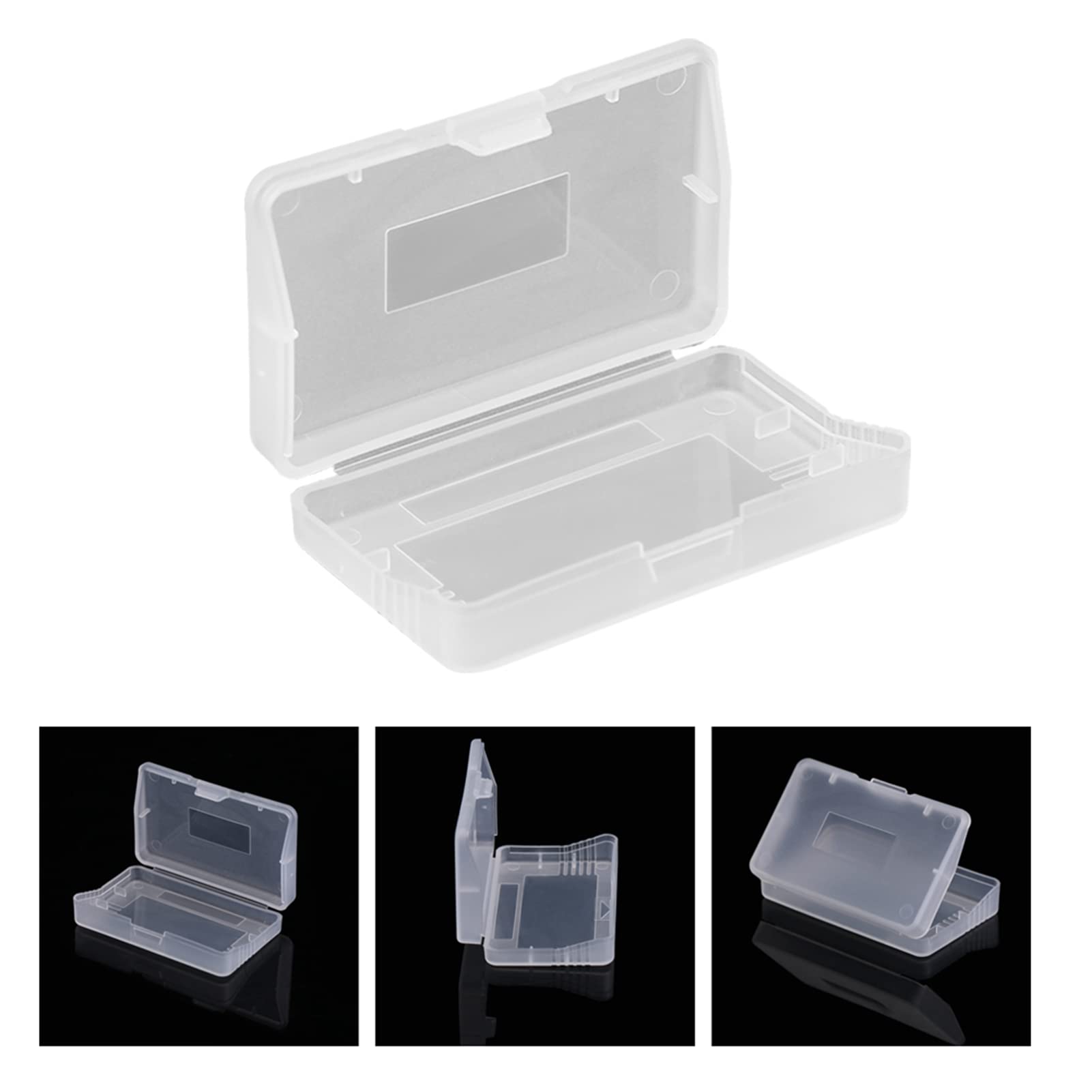 Game Case Cartridge, 10pcs Clear Protective Game Cartridge Case Storage Box Transparent Anti Dust Cover for Nintendo Game Boy Advance GBA Sp Gbm, 2.56 x 1.57 x 0.31inch