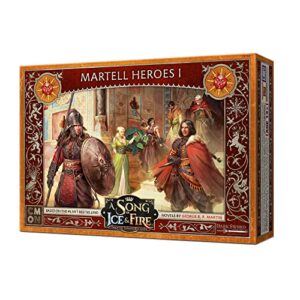 A Song of Ice and Fire Tabletop Miniatures Game Martell Heroes I Box Set (Multilingual Edition) - Strategy Game for Adults, Ages 14+, 2+ Players, 45-60 Minute Playtime, Made by CMON