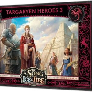 CMON A Song of Ice and Fire Tabletop Miniatures Targaryen Heroes III Box Set - Lead Legendary Heroes in Battle, Strategy Game for Adults, Ages 14+, 2+ Players, 45-60 Minute Playtime, Made by CMON