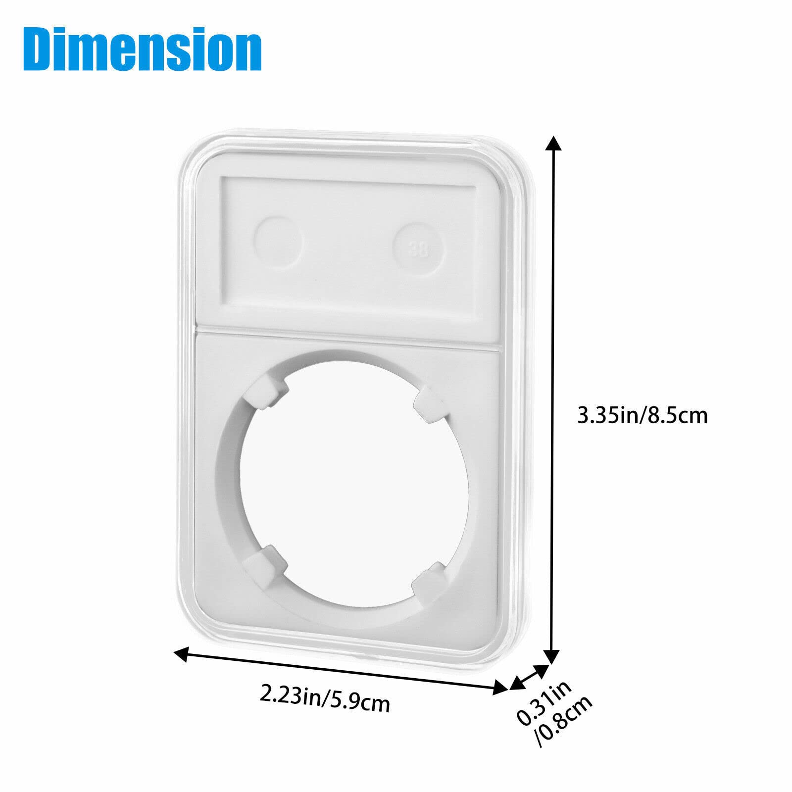 10Pack Coin Slab Display Holder Storage Case 38mm for Morgan,Peace,IKE Silver Dollar, 30 mm for JFK Half Dollar (38mm for Morgan Peace IKE Silver Dollar)