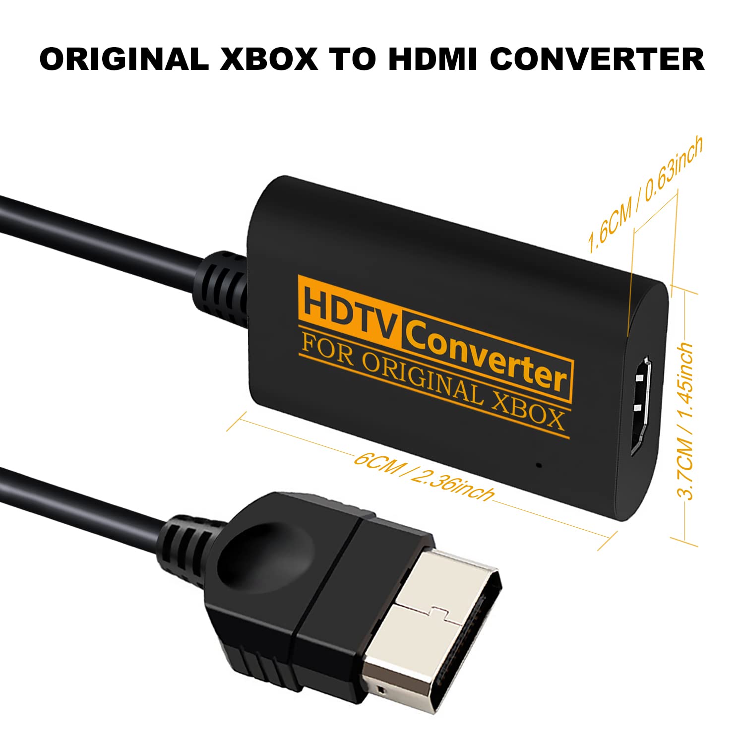 Jadebones Original Xbox to HDMI Adapter, YPbPr Component Signal to HDMI Converter for Original Xbox Console