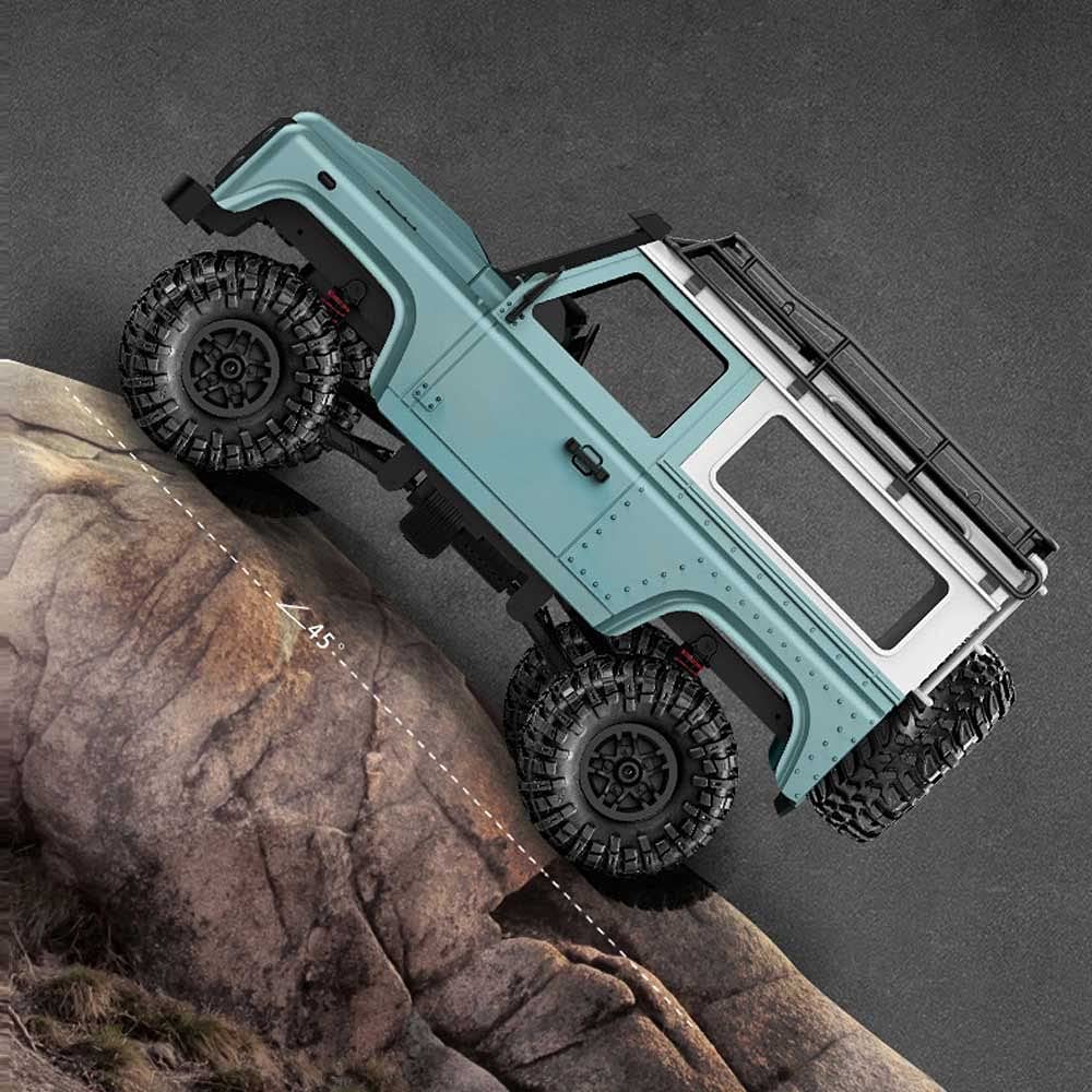 QIYHBVR RC Crawler 1/16 Scale Remote Control Car 4WD Off Road Truck Climbing Car Models 2.4GHz Transmitter Battery and Charger Xmas Birthday for Kids Boy Girl Gift RTR