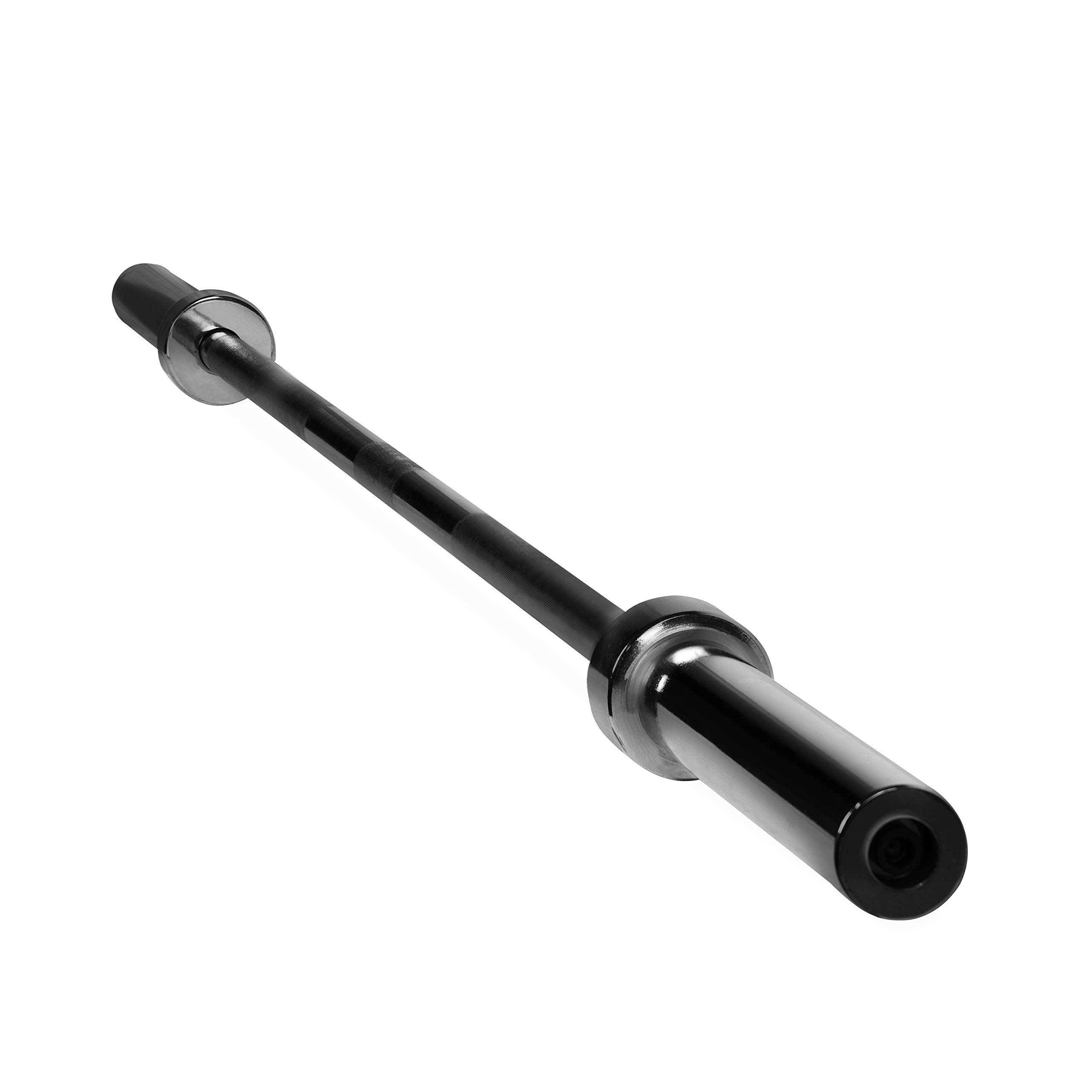 CAP Barbell 6-Foot Solid Olympic Bar, Black (2-Inch) - New Version (OBIS-72B)