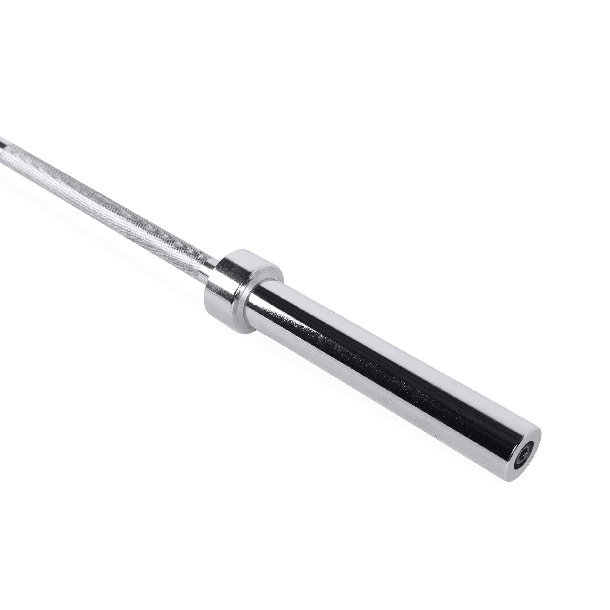 CAP Barbell 6-Foot Solid Olympic Bar, Chrome (2-Inch) - New Version (OBIS-72)