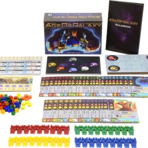 ICE MAKES Age of Galaxy | Strategy Card Game | 4X Space Game | Board Games | Pocket Size, Travel and Family Friendly | 1-4 Players Board Game Adventure | 14+ Years