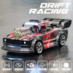 GoolRC RC Drift Car 1/18 RC Car Fast and Furious Cars Remote Control Car for Boys 8-12 2.4GHz 4WD 30km/h RC Race Car Full Scale High Speed Kids Gift RTR with ESP Function RC Truck RC Car for Kids