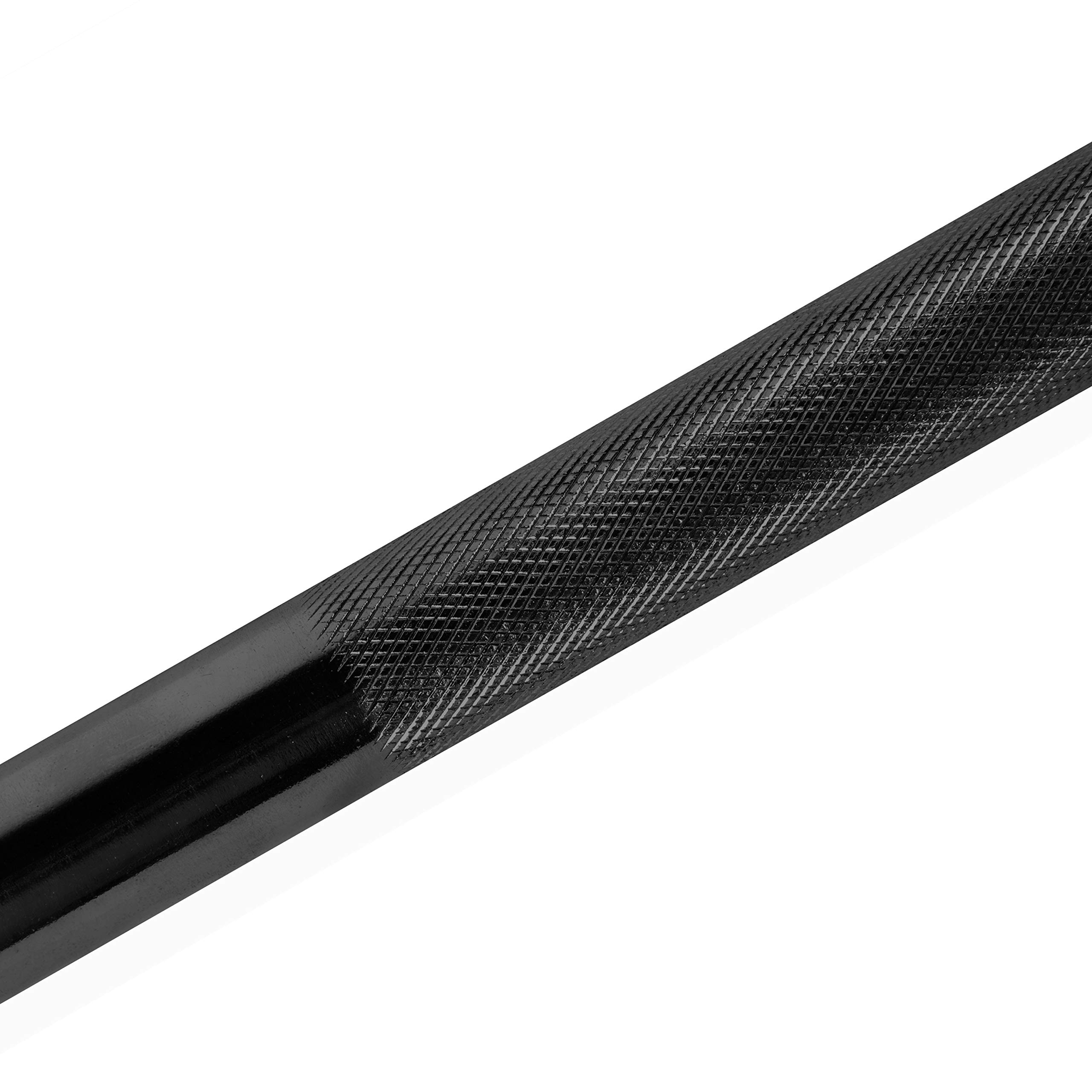 CAP Barbell 6-Foot Solid Olympic Bar, Black (2-Inch) - New Version (OBIS-72B)