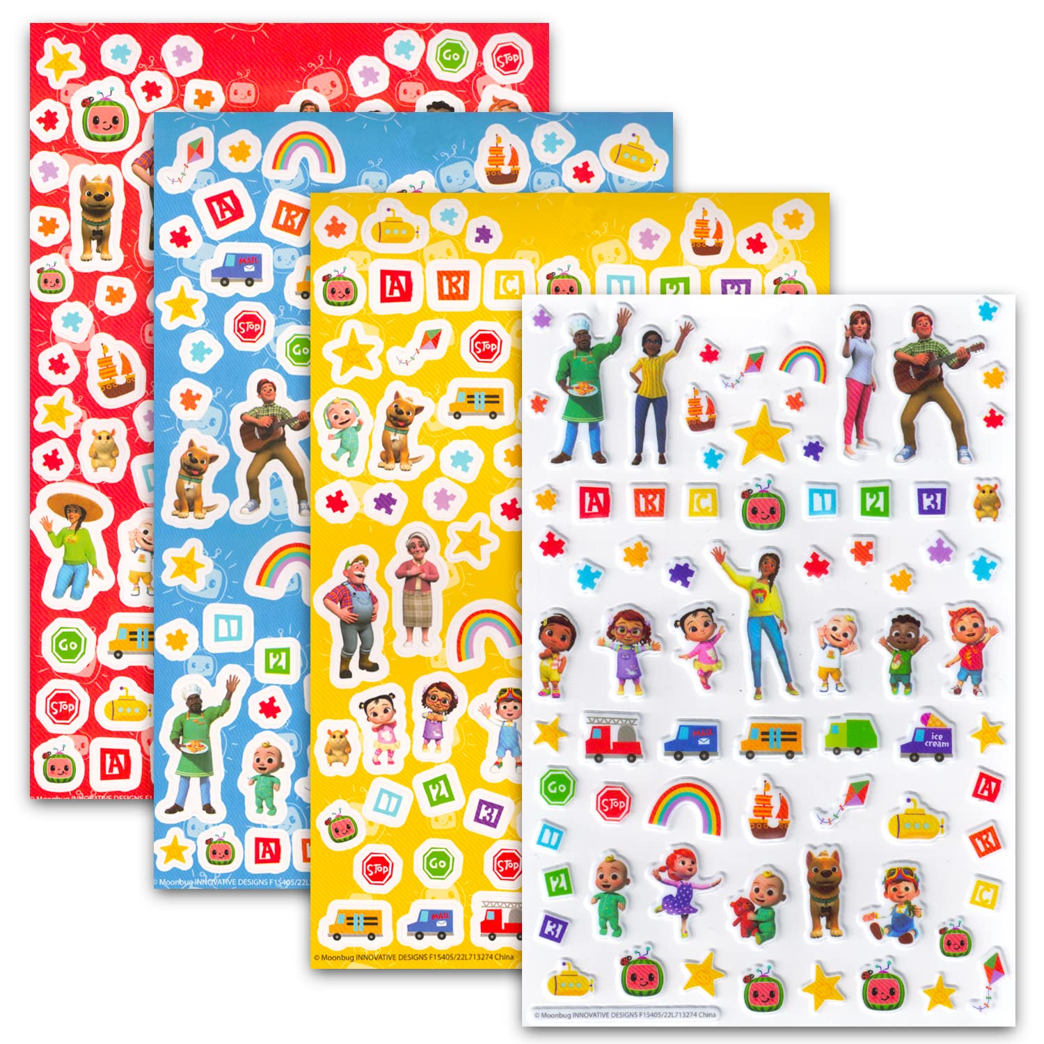 Cocomelon Stickers for Toddlers - Cocomelon Party Supplies Bundle with Over 300 Cocomelon Stickers for Party Favors, Goodie Bags, Arts and Crafts, More | Cocomelon Gifts