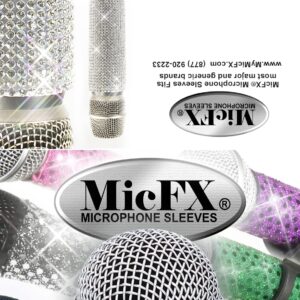 Basic Black Wireless mic Sleeves by MicFX-USA. Super Stretch fits firm. Mic NOT included. Made in USA. Washable.