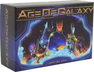 ice makes age of galaxy | strategy card game | 4x space game | board games | pocket size, travel and family friendly | 1-4 players board game adventure | 14+ years