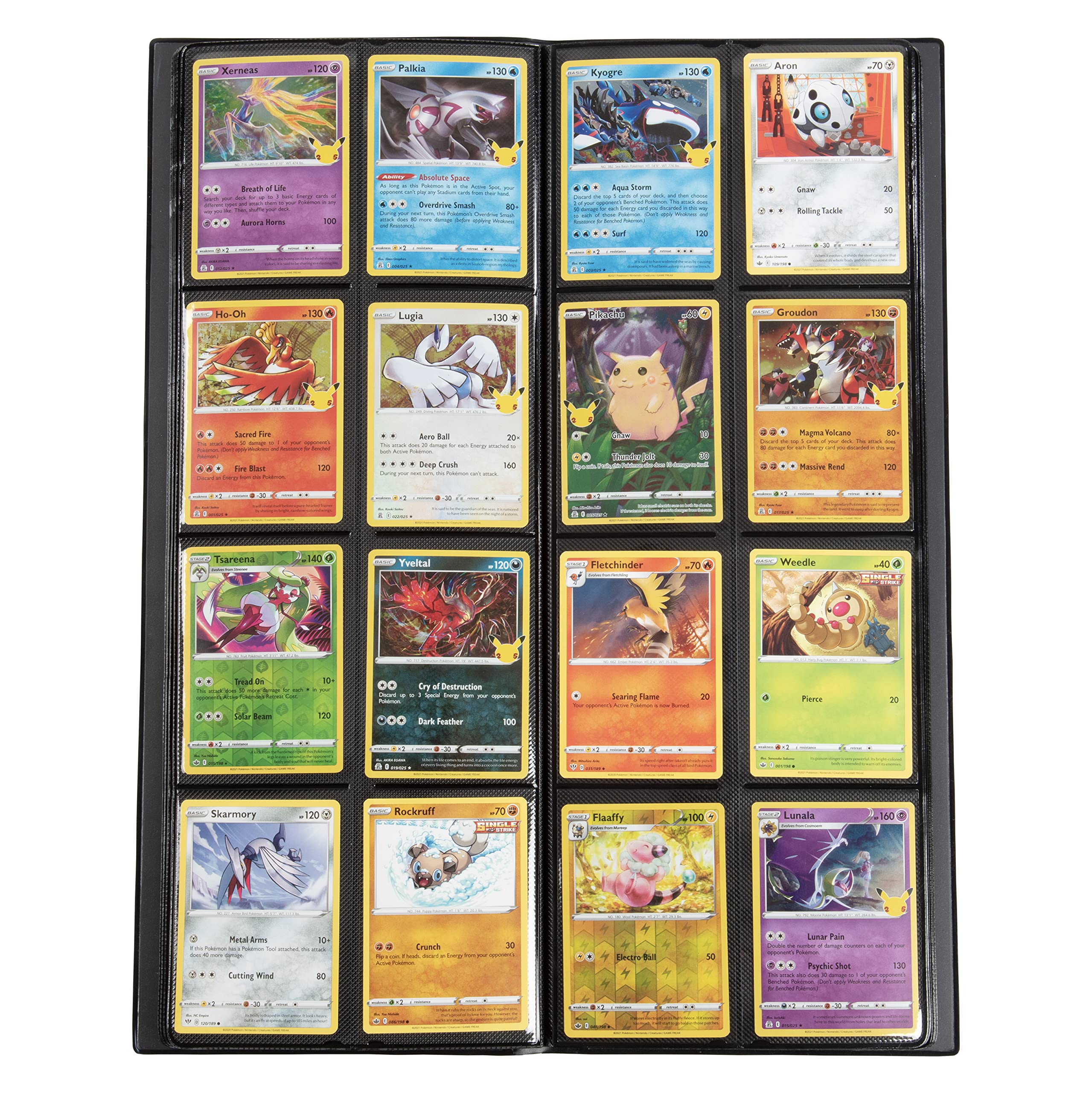 Monster Tower Binder -20 Side Loading Padded Pages that hold 320 cards -Compatible with Yugioh, Magic The Gathering & Pokemon -Unique Trading Card Album with 8 pocket(2 x 4)Configuration - Matte Black