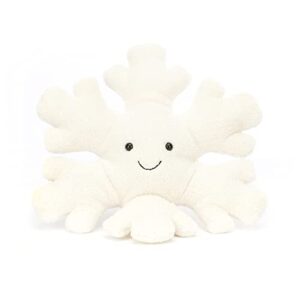 Jellycat Amuseables Snowflake Stuffed Toy, Medium 12 inches | Winter Plush and Décor