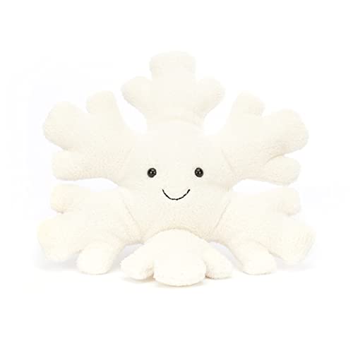 Jellycat Amuseables Snowflake Stuffed Toy, Medium 12 inches | Winter Plush and Décor